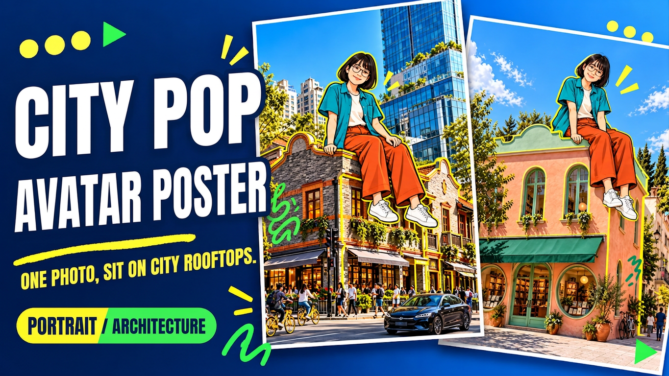 Póster pop urbano con tu doble