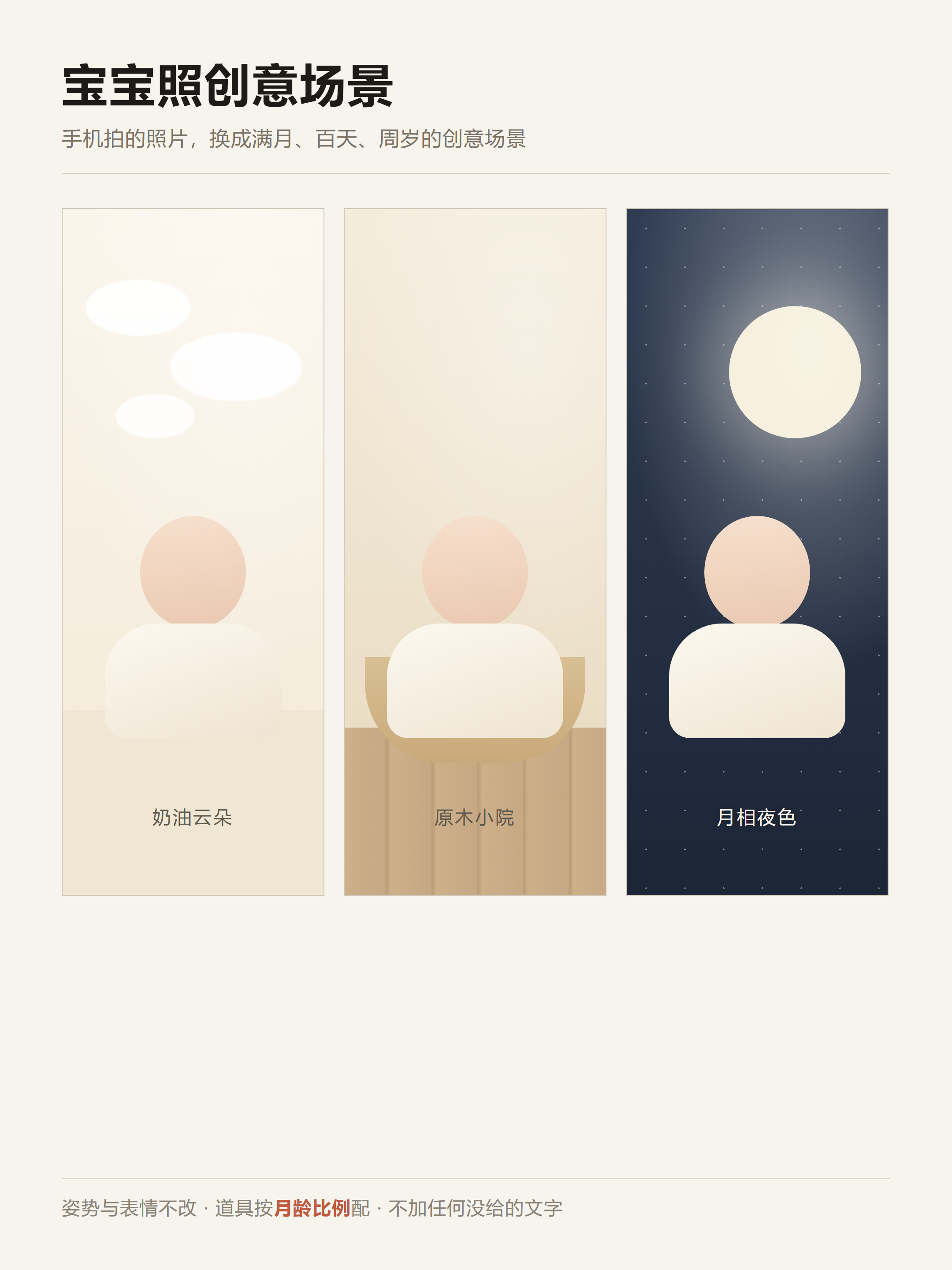 宝宝照创意场景