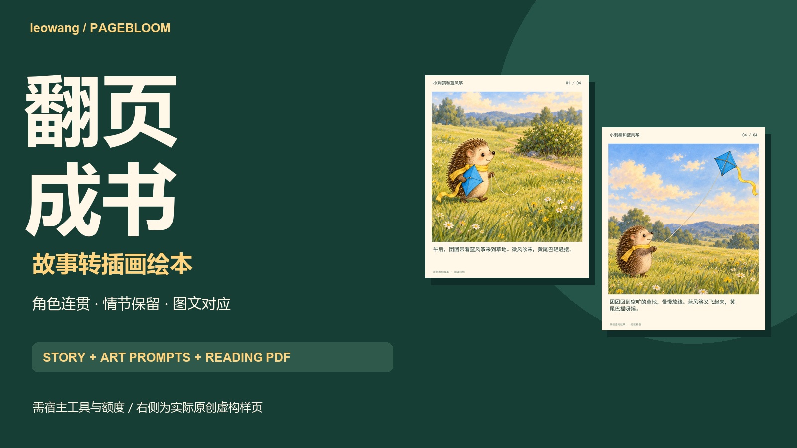 翻页成书｜故事转插画绘本